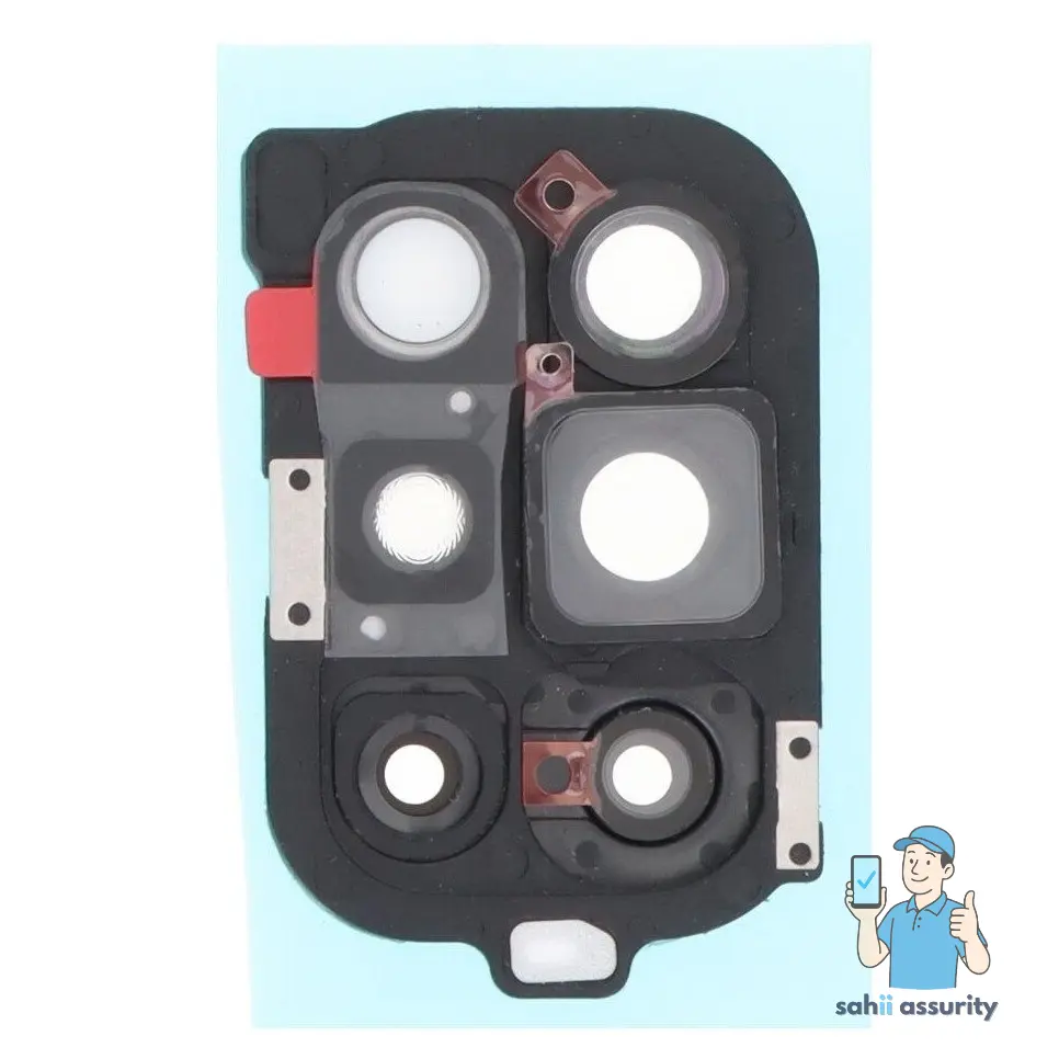 Camera Lens Glass with Frame for OnePlus 9R 5G White thumbnail